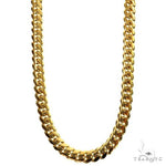 14k Yellow Gold Solid Miami Cuban Link  26 Inches 5mm 65915 - Image 1