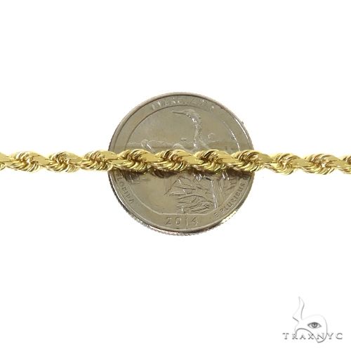 14K Gold rope chain, 4 mm, photo 4 of 5