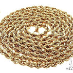 14k Yellow Gold Solid Rope Link Chain 2.2mm 18 Inches 70078 - Image 4