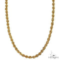 14k Yellow Gold Solid Rope Link Chain 2.2mm 24 Inches 70081