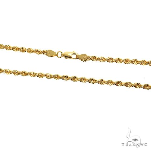 10k Yellow Gold Solid Rope chain 2.7mm 24 inches 70544 - Image 4