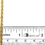 14k Yellow Gold Solid Rope chain 3mm 20 inches 69503 - Image 6