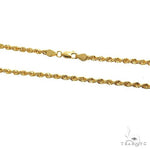 14k Yellow Gold Solid Rope chain 3mm 26 inches 69506 - Image 4