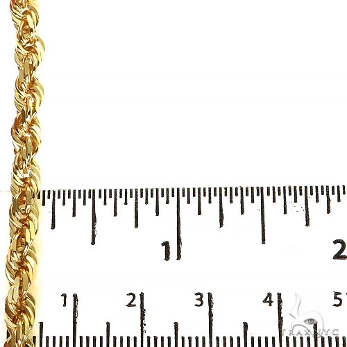 14k Yellow Gold Solid Rope chain 4.5mm 18 inches 70133 - Image 5