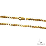 14k Yellow Gold Solid Square Franco Link Chain 2.9mm 24 Inches 69988 - Image 4