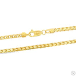 14k Yellow Gold Solid Round Franco Diamond Cut Link Chain 3mm 18 Inches 70722 - Image 3