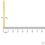 14k Yellow Gold Solid Round Franco Diamond Cut Link Chain 3mm 18 Inches 70722 - Image 5