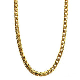 14K Yellow Gold Solid Round Diamond Cut Franco Chain 4mm 70149