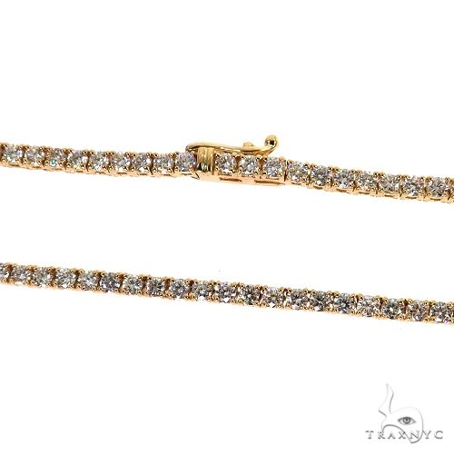 14k Yellow Gold Tennis chain 3mm 22 inches 69500 | TraxNYC