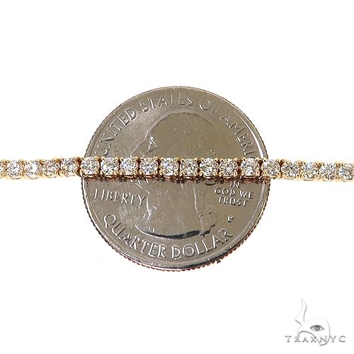 14k Yellow Gold Tennis chain 3mm 22 inches 69500 - Image 6