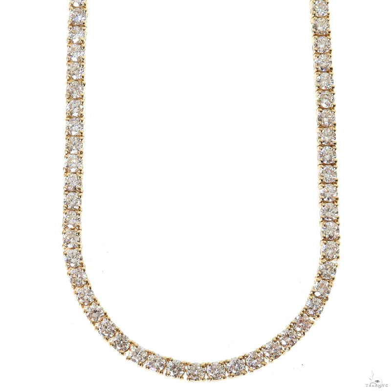 14k Yellow Gold Tennis chain 7pt 3.3mm 22 inches 69573 - Image 1