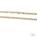 14k Yellow Gold Thin Curb chain 3.6 mm 24 inches 70259 - Image 4