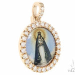 14k Yellow Gold Diamond Pendant 65027 - Image 2