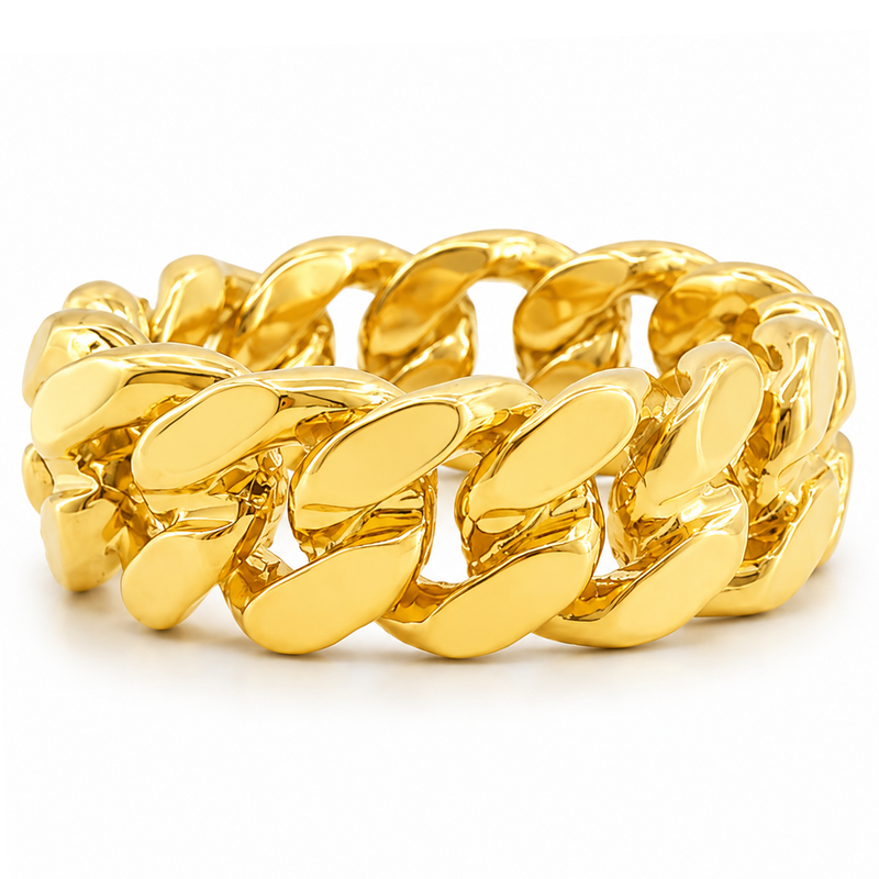 14k Gold 6mm Miami Cuban Link Ring 45420