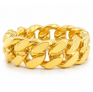 14k Gold 6mm Miami Cuban Link Ring