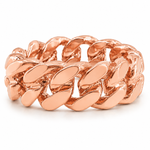14k Gold 6mm Miami Cuban Link Ring 45420