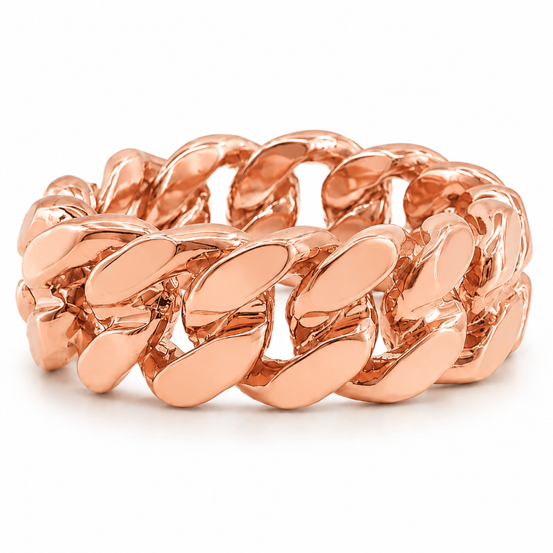 14k Gold 6mm Miami Cuban Link Ring 45420
