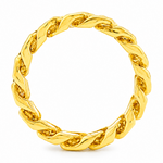 14k Gold 6mm Miami Cuban Link Ring 45420