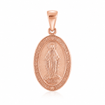14k Gold Holy Mary Gold Pendant 45102