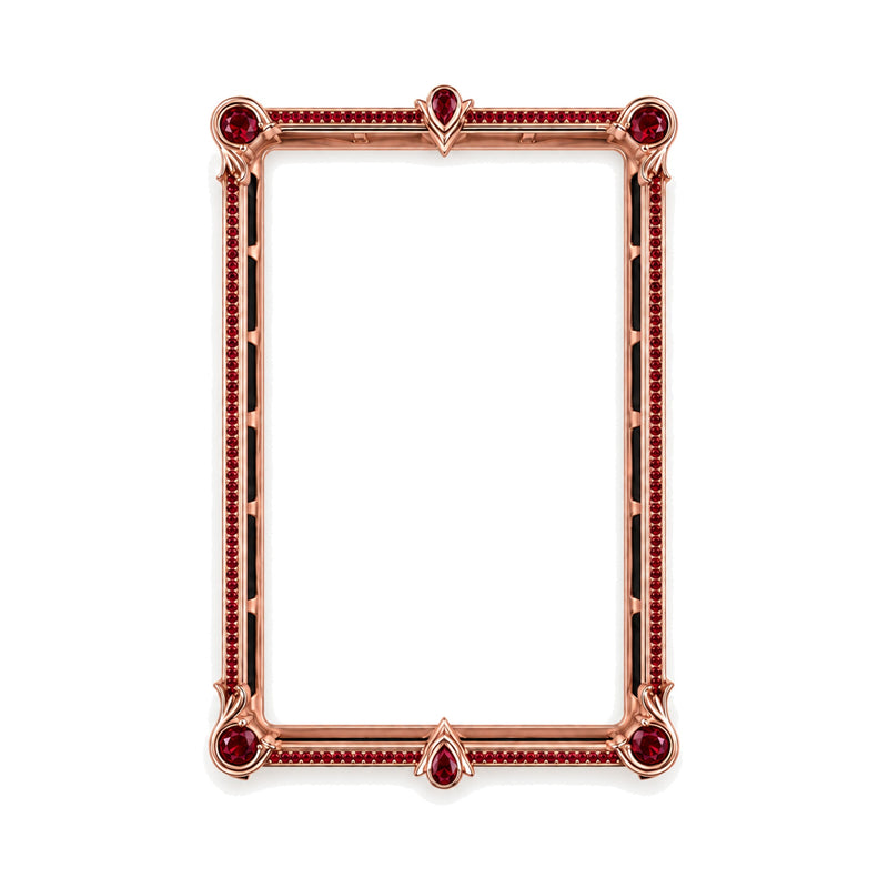 14k Gold Ruby Pokémon Card Case, view 5