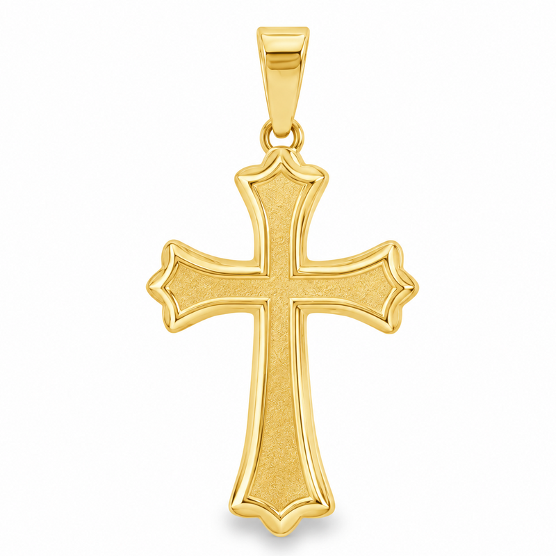 14k Gold Sanctuary Cross Pendant 71835