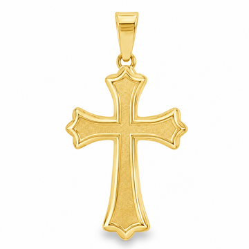 14k Gold Sanctuary Cross Pendant
