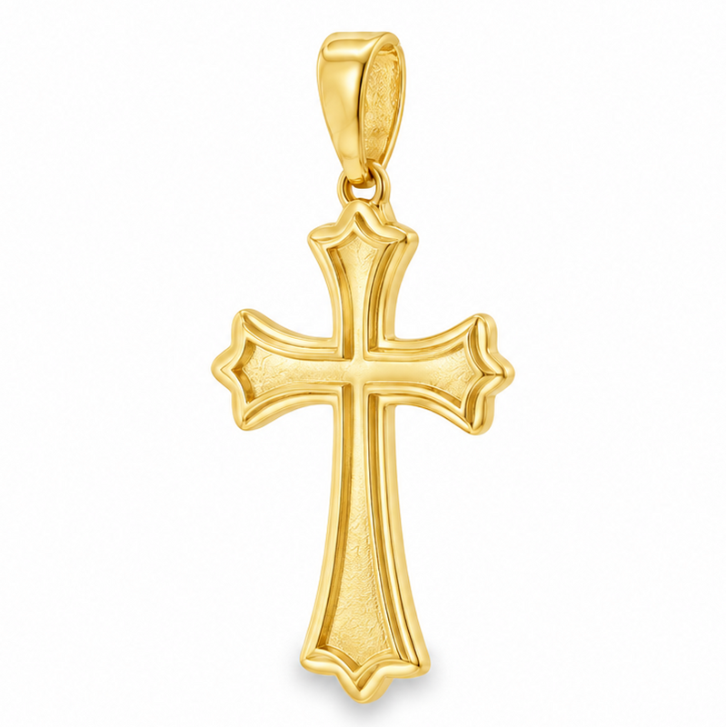 14k Gold Sanctuary Cross Pendant 71835