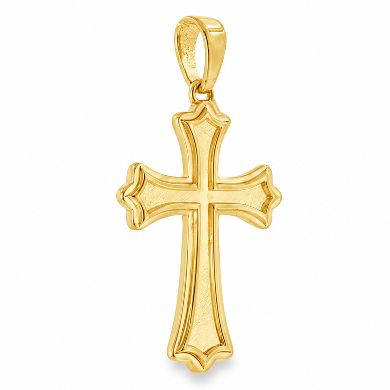 14k Gold Sanctuary Cross Pendant 71835