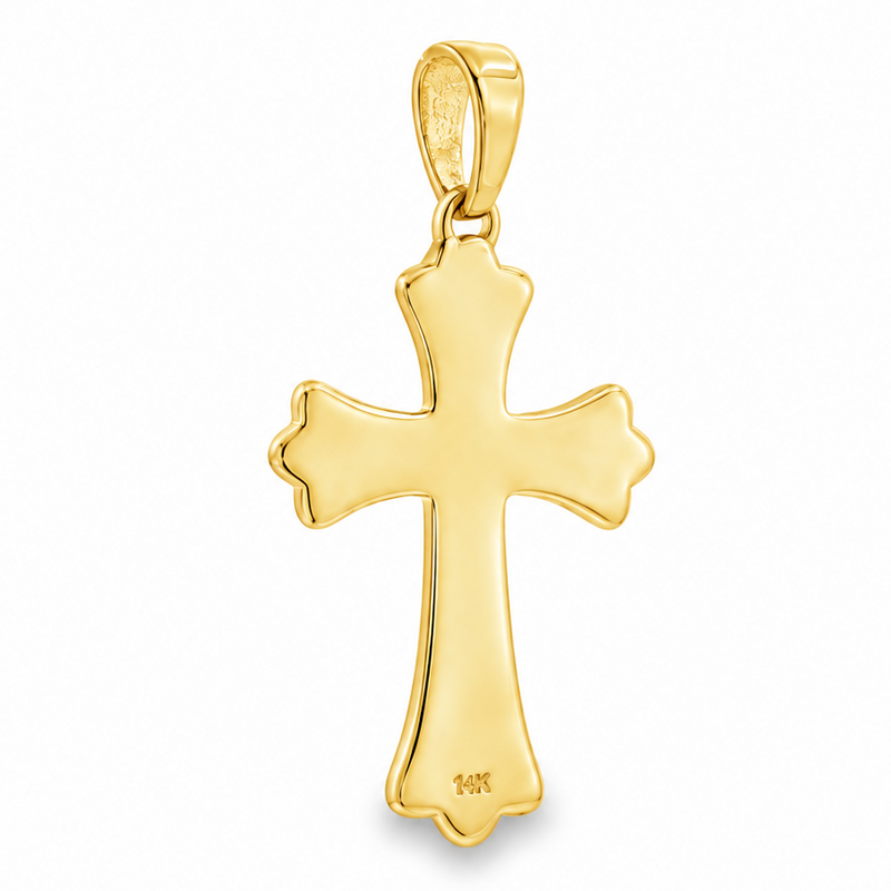 14k Gold Sanctuary Cross Pendant 71835