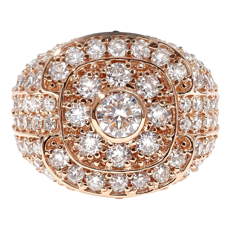 Bezel Solitaire Trickle Ring 64687