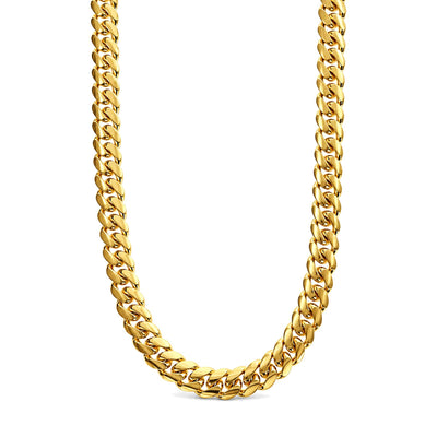 14k Yellow Gold Solid Miami Cuban Link 24 Inches 5mm