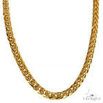 14k Yellow Gold Solid Thin Wheat chain 3.5mm 22 inches