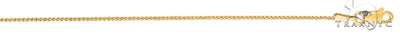 14k  Yellow Gold Shiny Round Diamond Cut Wheat Chain  1.0mm  20 Inches 38171 - Image 1