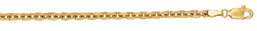 14k  Yellow Gold Diamond Cut Cable Link Chain  4.0mm 18 Inches 38238 - Image 1