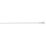 14k Solid White Gold Shiny Classic Box Chain 0.6mm 38165
