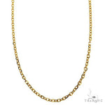 14k  Yellow Gold  Diamond Cut Cable Link Chain 1.5mm 20 Inches 38218 - Image 2