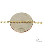 14k  Yellow Gold  Diamond Cut Cable Link Chain 1.5mm 20 Inches 38218 - Image 4