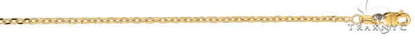 14k  Yellow Gold Diamond Cut Cable Link Chain 1.8mm 20 Inches  38224 - Image 1