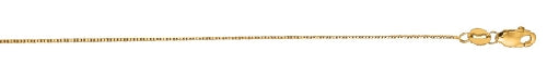 14k  Yellow Gold Shiny Classic Box Chain  0.6mm 20 Inches 38126 - Image 1