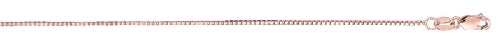 14K yellow gold box at 0.8mm, 22-inch length, mirror finish