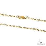 14k  Yellow Gold  Diamond Cut Cable Link Chain 1.5mm 24 Inches 38220 - Image 3