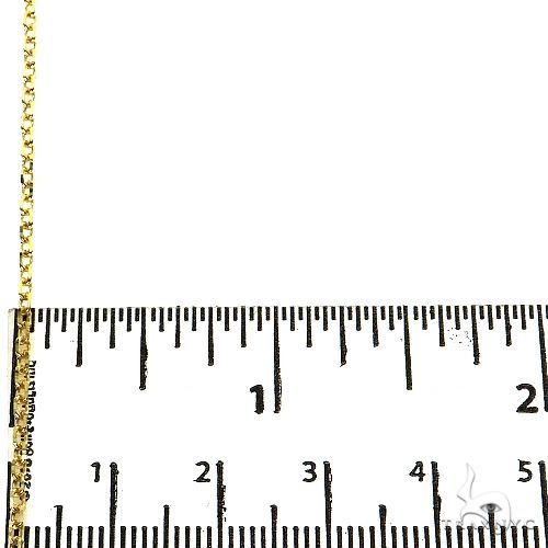 14K Solid Yellow Gold Diamond Cut Cable Link Chain 1.5mm, photo 5 of 5