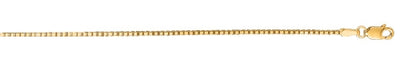 14k Yellow Gold  Shiny Classic Box Chain 1.1mm 30 Inches 38112 - Image 1
