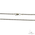 14K White gold Solid rope chain 2mm 24 inches 68791 - Image 3