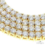 14K Yellow Gold Diamond Tennis Chain 66684 - Image 4