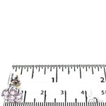 15 Pt Flower Diamond Earrings 68029 - Image 4