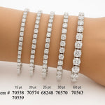 15 pt Diamond Tennis Bracelet 70558 - Image 5