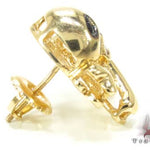 Single Black Diamond Skull Head Earring 15580 - Image 4