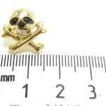 Single Black Diamond Skull Head Earring 15580 - Image 5