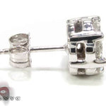 14K White Gold Single Stud 15607